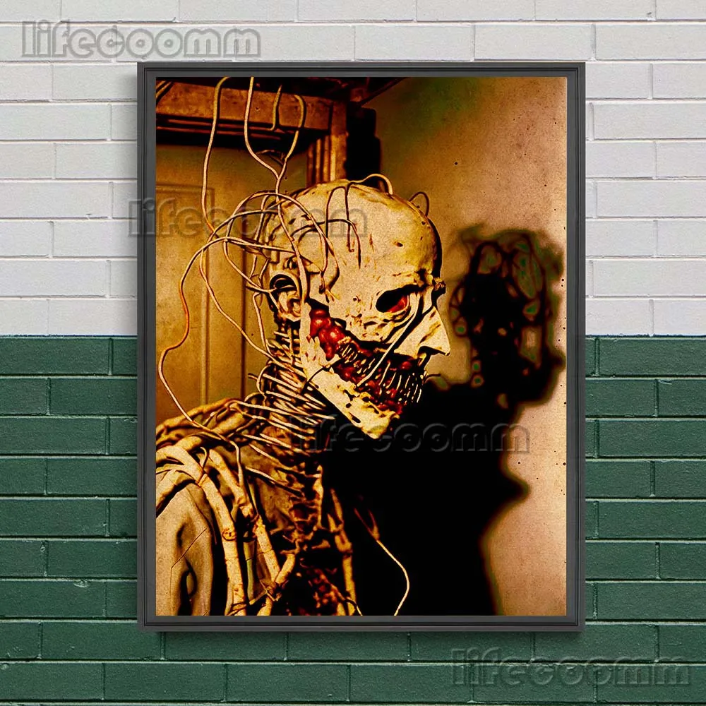 Terrible Mechanical Transformation Of Human Beings Vintage Wall Art Canvas Painting Alien Creatures Art Poster And Print Decor