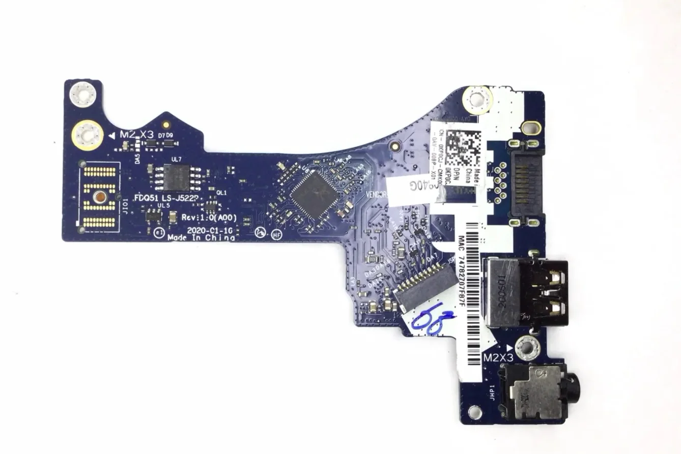 USB Audio Headphone Jack Daughter Board LS-J522P Replacement For Dell Alienware M15 R4 FDQ51 Laptop