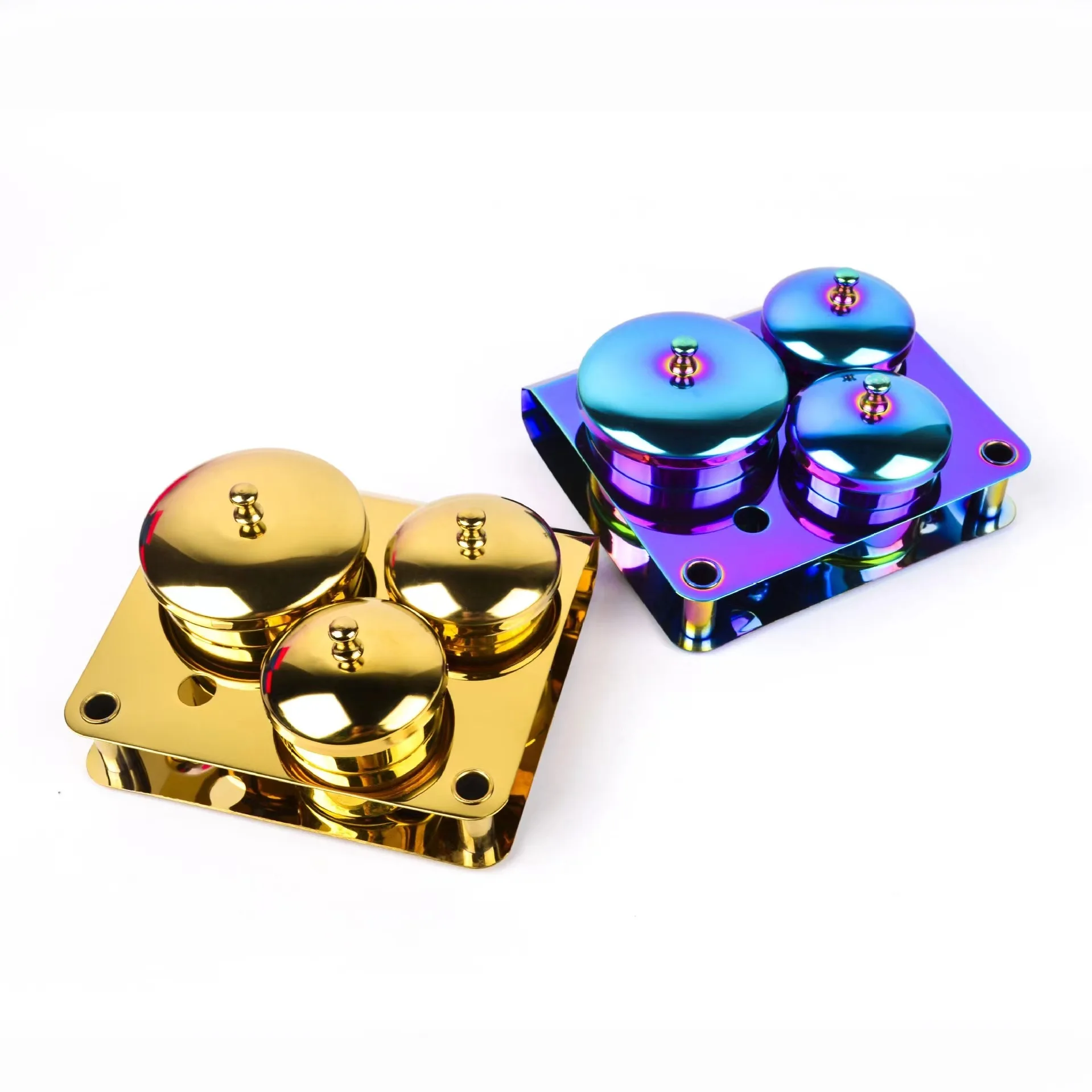 

3 шт., оборудование для дизайна ногтей, чашки, держатель для жидкого порошка из нержавеющей стали, набор контейнеров с крышками для удаления ногтей, водные инструменты