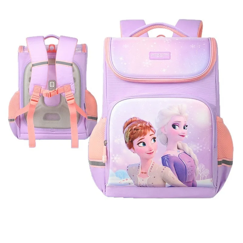 

Детский рюкзак принцессы Эльзы Диснея «Холодное сердце» для девочек, детская сумка на одно плечо с героями мультфильмов для защиты позвоночника, школьная сумка для ежедневного использования