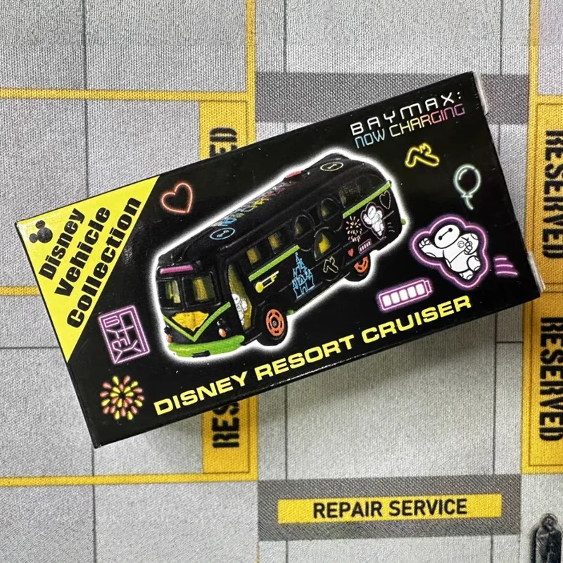 Spot Goods Takara Tomy Authentic Alloy Car Tokyo Disneyland Bus Model Collect Ornament Car Alloy Toys Motor Vehicle Kid Toy Gift