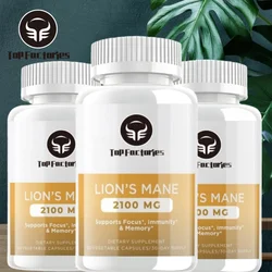 Organic Brain Enhancement Puzzle Lion Mane Mushroom Capsules Containing Absorption Enhancers and Immune Support