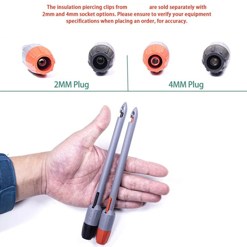 TOP Insulation Piercing Clip Set, Banana Plug Connections,Wire Piercing,Piercing Probe Insulation Piercing Clip Set