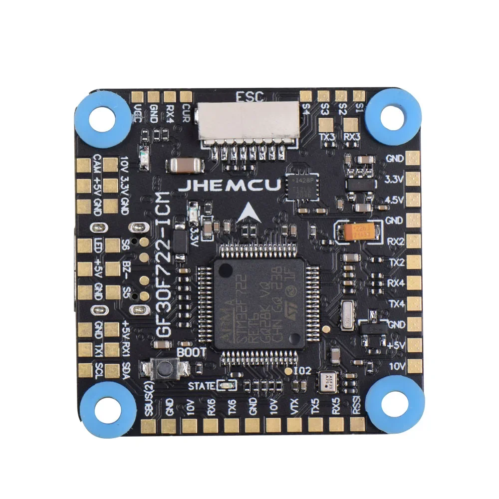 Jhemcu GF30F722-ICM f722 baro osd 5v 10v dual bec flug controller 3-8s 30x30mm für fpv freestyle hd drohnen diy teile