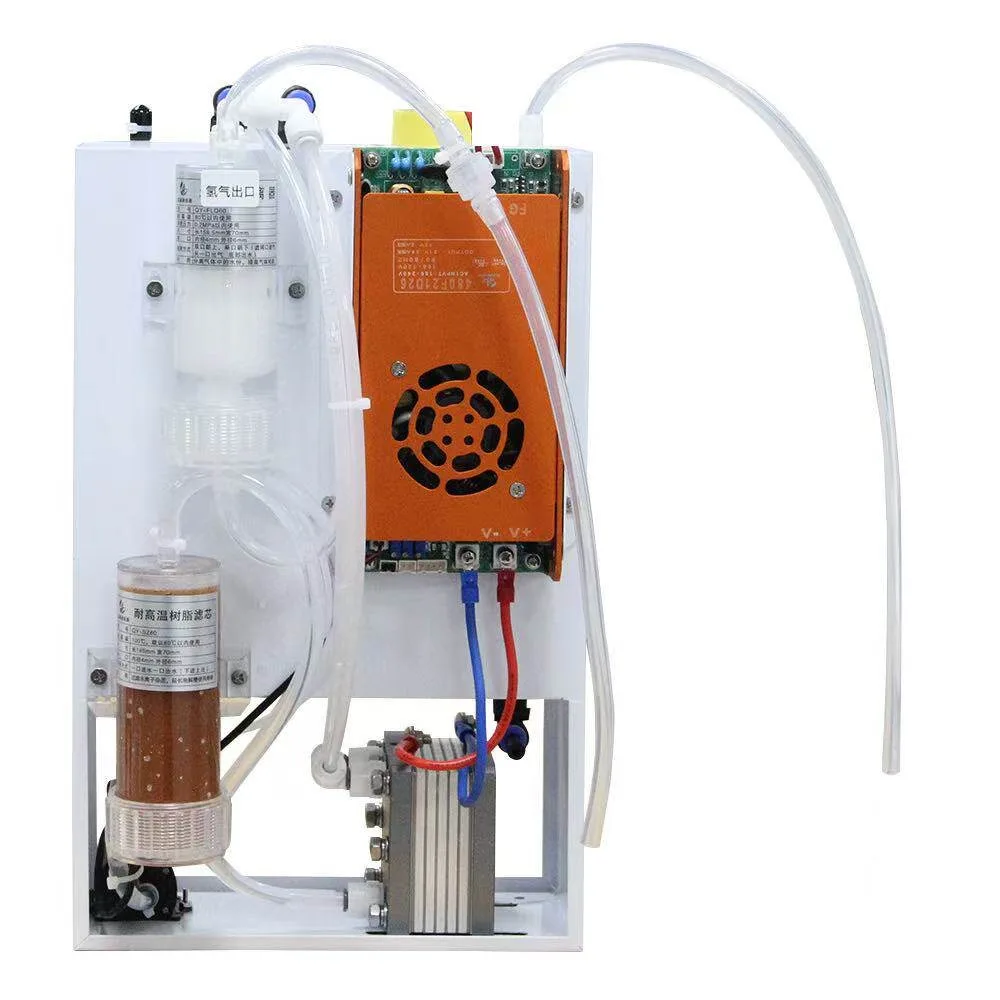 PEM Electrolyzer Hydrogen Generator Kit, Pure Water Electrolysis Machine, Plug & Play Hydrogen/Oxygen Maker