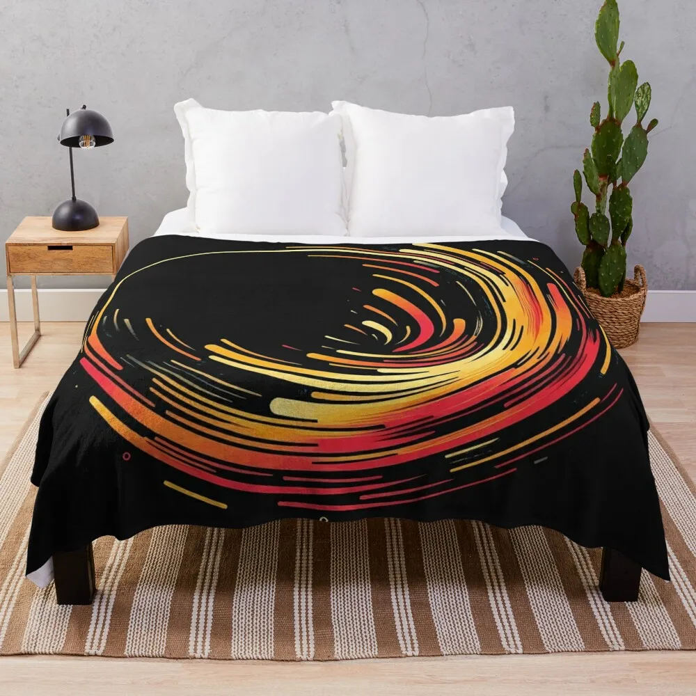 Solar Flare Artwork Throw Blanket Warm Thins Blankets