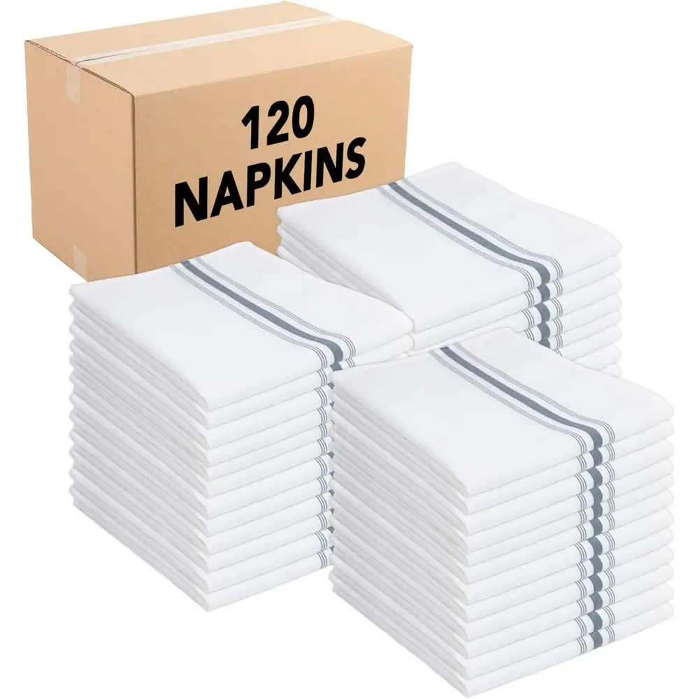 Arkwright Bistro Dinner Cloth Napkins - (Case o 120) Absorbent, Sot, and Washable Proional Restaurant Quality Bulk Table Linen w
