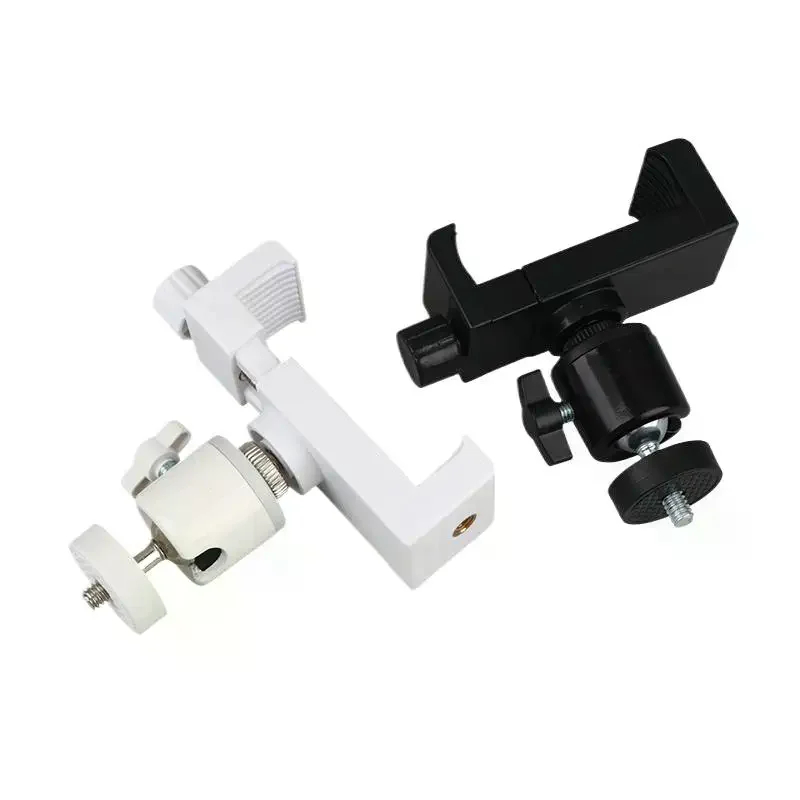 Clip On Webcam Bracket 360° Rotation No Punching Mount, Adjustable Camera Holder for Live Streaming Gaming Video Recording