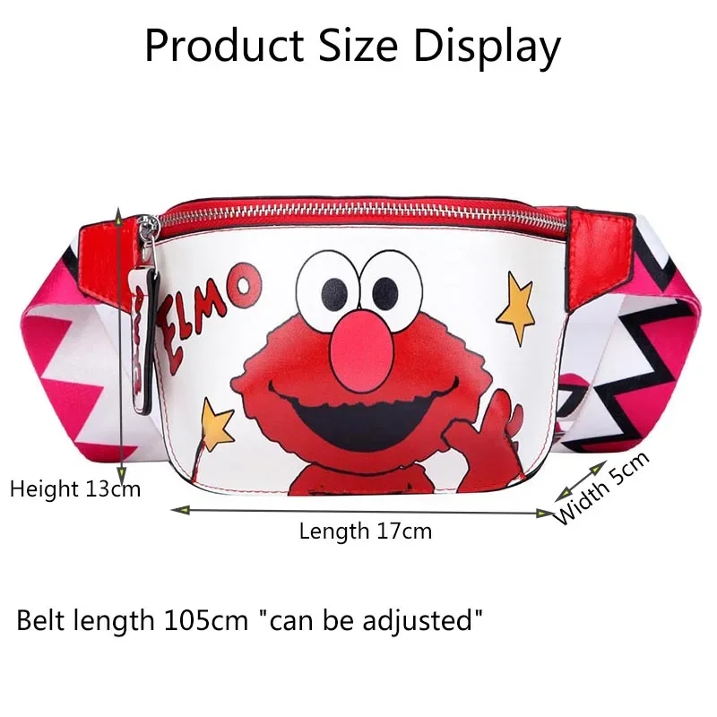 Waist Bag Women's Fanny Pack Cartoon Belt Bags Handy Packs Banana Chest Bag Female Hip Package Crossbody Purse PU Leather Pouch