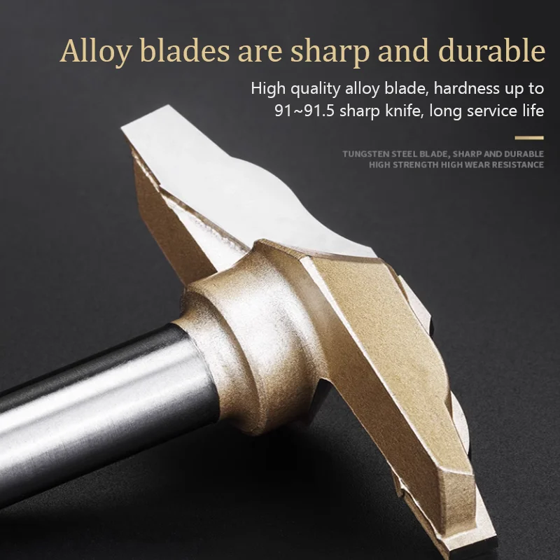 목공 도어 프레임 밀링 커터 1/2 인치 생크 캐비닛 라우터 트림 비트 나무 특수 모양의 레이스 조각 도구