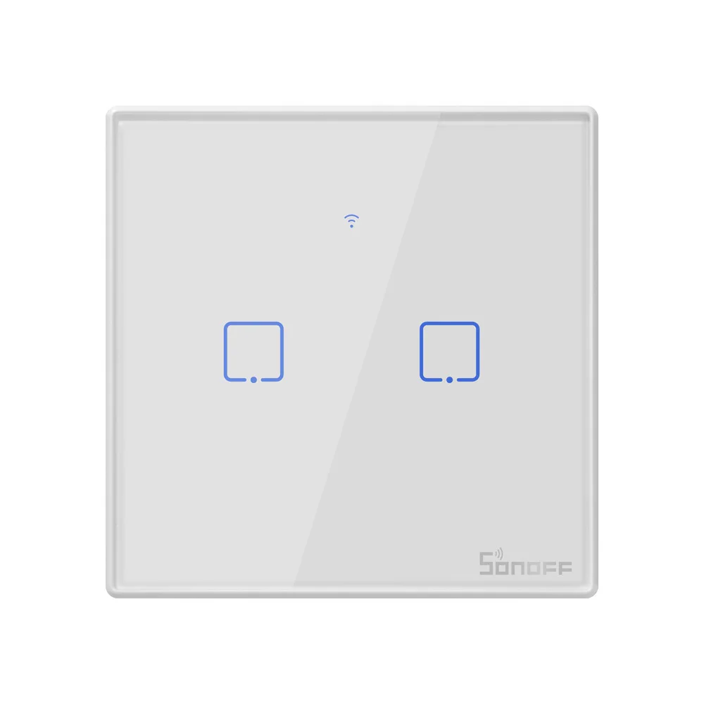 

Aismartlink T2EU2C-TX (super White) Wall Smart Switch Remote Control Remote Control European Regulation