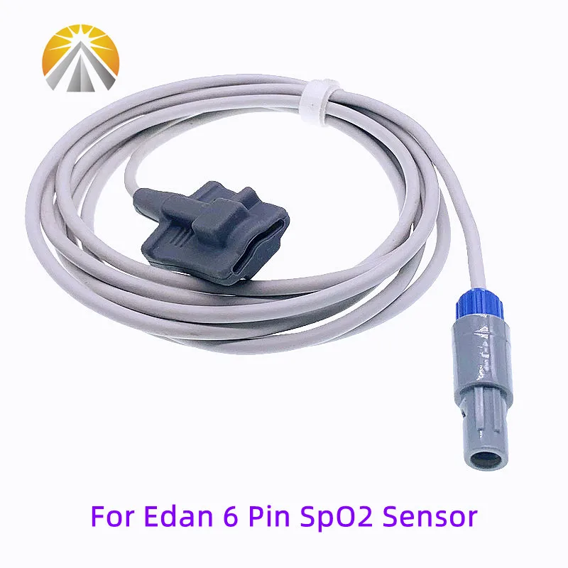 Reusable For Edan Creative Contec CMS9000 SpO2 Sensor 6 Pin SAO2 Probe Neonate Adult M3A M9 M8A iM9 iM80 No OXI Tech