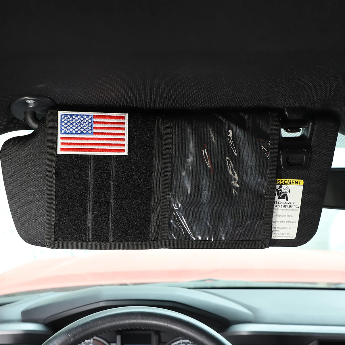 

For Toyota FJ Cruiser Prado Supra Tundra Tacoma Oxford Cloth Car Sun Visor Storage Box Multi-pocket Storage Bag Car Accessories