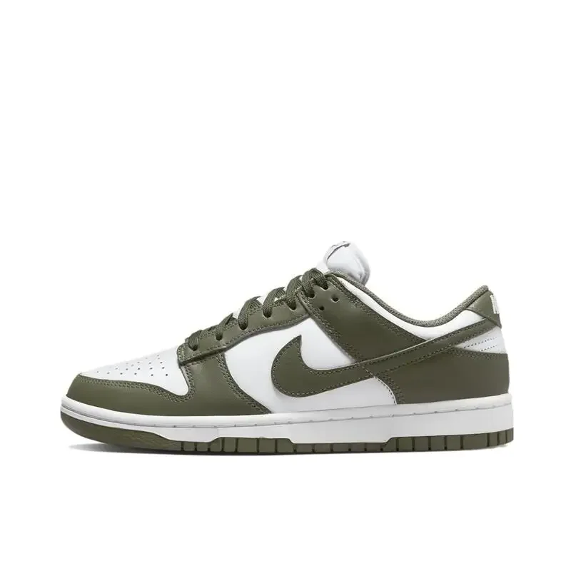 

Nike Dunk Женские и мужские модные кроссовки для отдыха оливково-зеленые низкие кеды, впитывающие пот, противоскользящие и износостойкие кроссовки DD1503-120