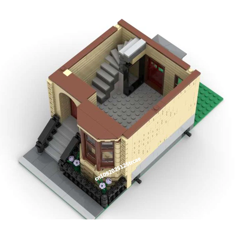 New City Hot Selling Street View Moc Greystone Modular House Model Building Blocks Diy Kreatywne pomysły Zabawki dla dzieci Prezent urodzinowy