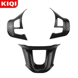 3Pcs/Set Car Steering Wheel Decoration Cover Trim Sticker Fit for Peugeot 2008 208 2014 - 2018 Accessories