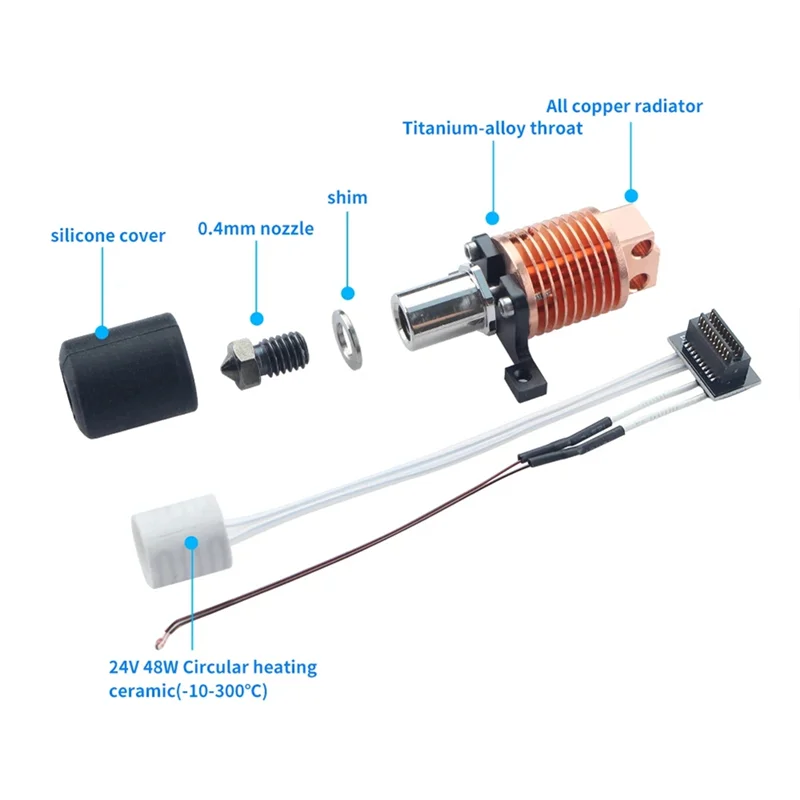 

A13E-Hotend Kit For Bambu Lab P Series Extruded For Bambu Lab P1 Series 3D Printer Accessories