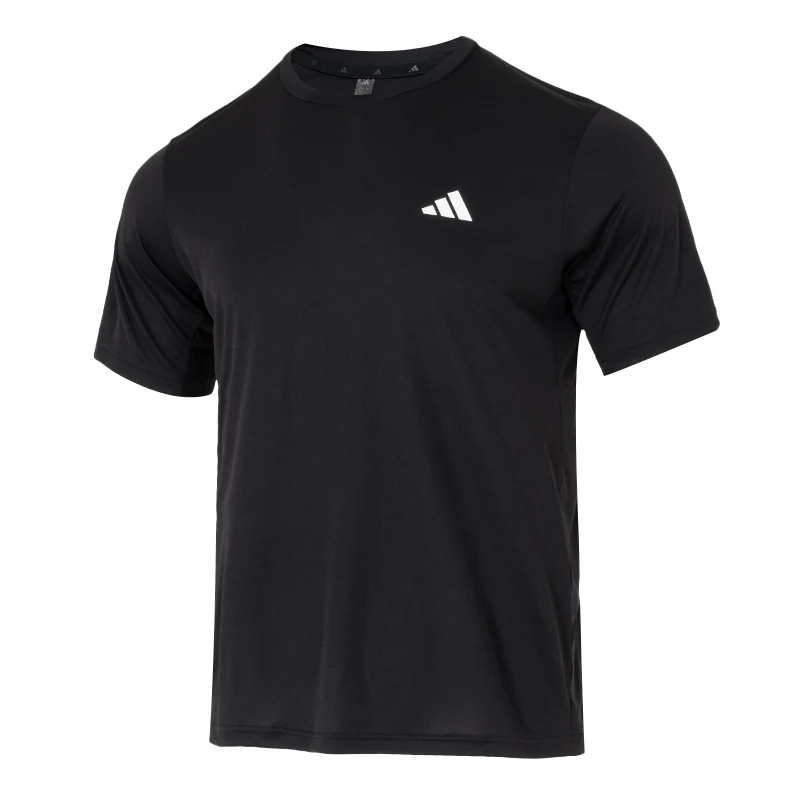Camiseta esportiva masculina adidas de manga curta, para corrida, treinamento, fitness, confortável, respirável, camiseta de meia manga ku8712