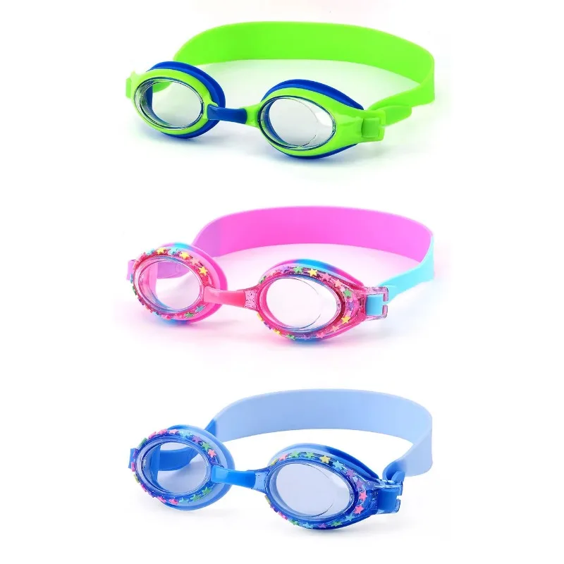 

Children's Silicone Integrated Comfortable High Definition Anti-fog Color Swimming Glasses