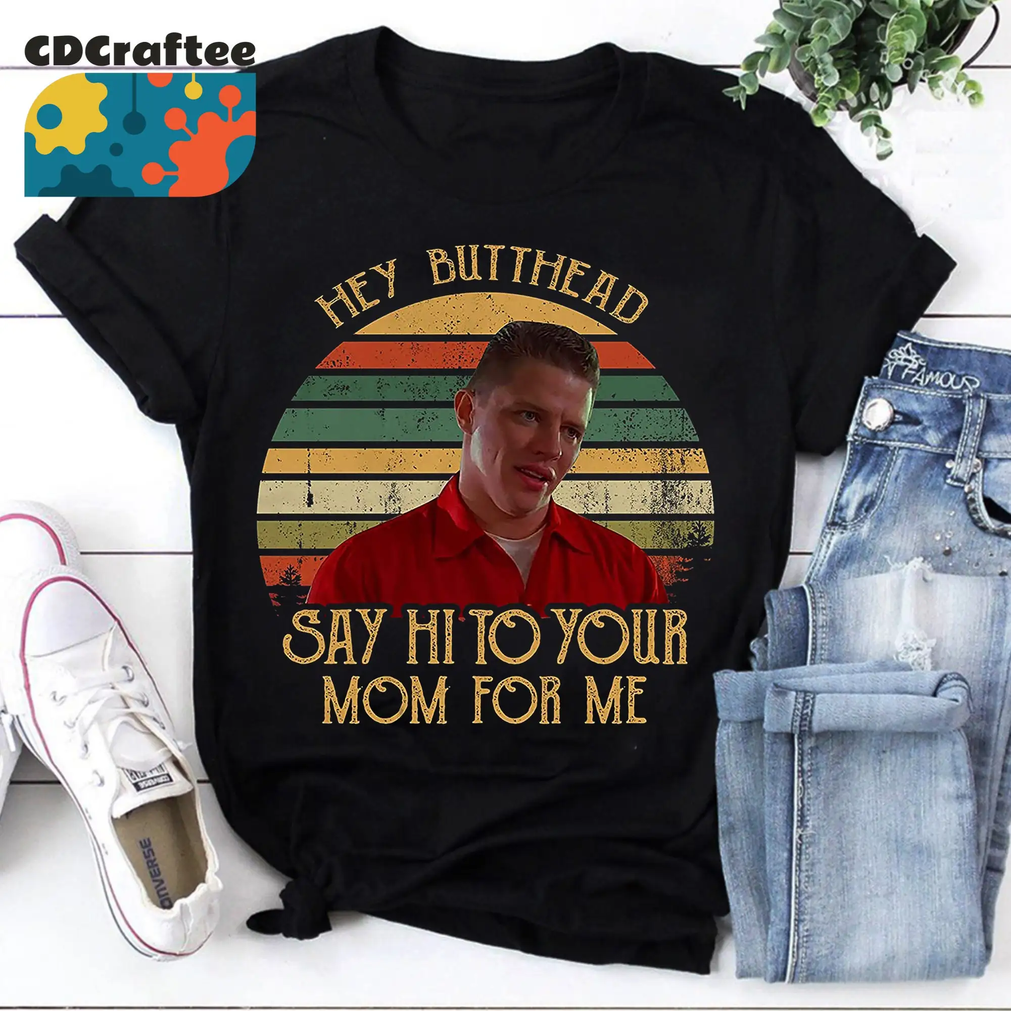 Hey Butthead Say Hi to Your Mom for Me Vintage T-Shirt, Biff Tannen Back to The Future Shirt, Biff Tannen  Vintage Shirt