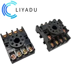 PF083A 8pin intermediate Relay Socket Base PF113A 11pin For DH48S ST3P AH3-3 MK2P JTX-2C H3CR Rail Mounting