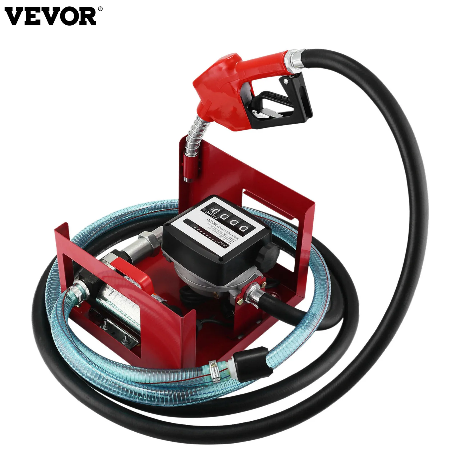 VEVOR 40 L/min 220V Fuel Transfer Pump Automatic Electric Transfer Pump Waterproof Switch Extractor for Diesel Industrial Oil