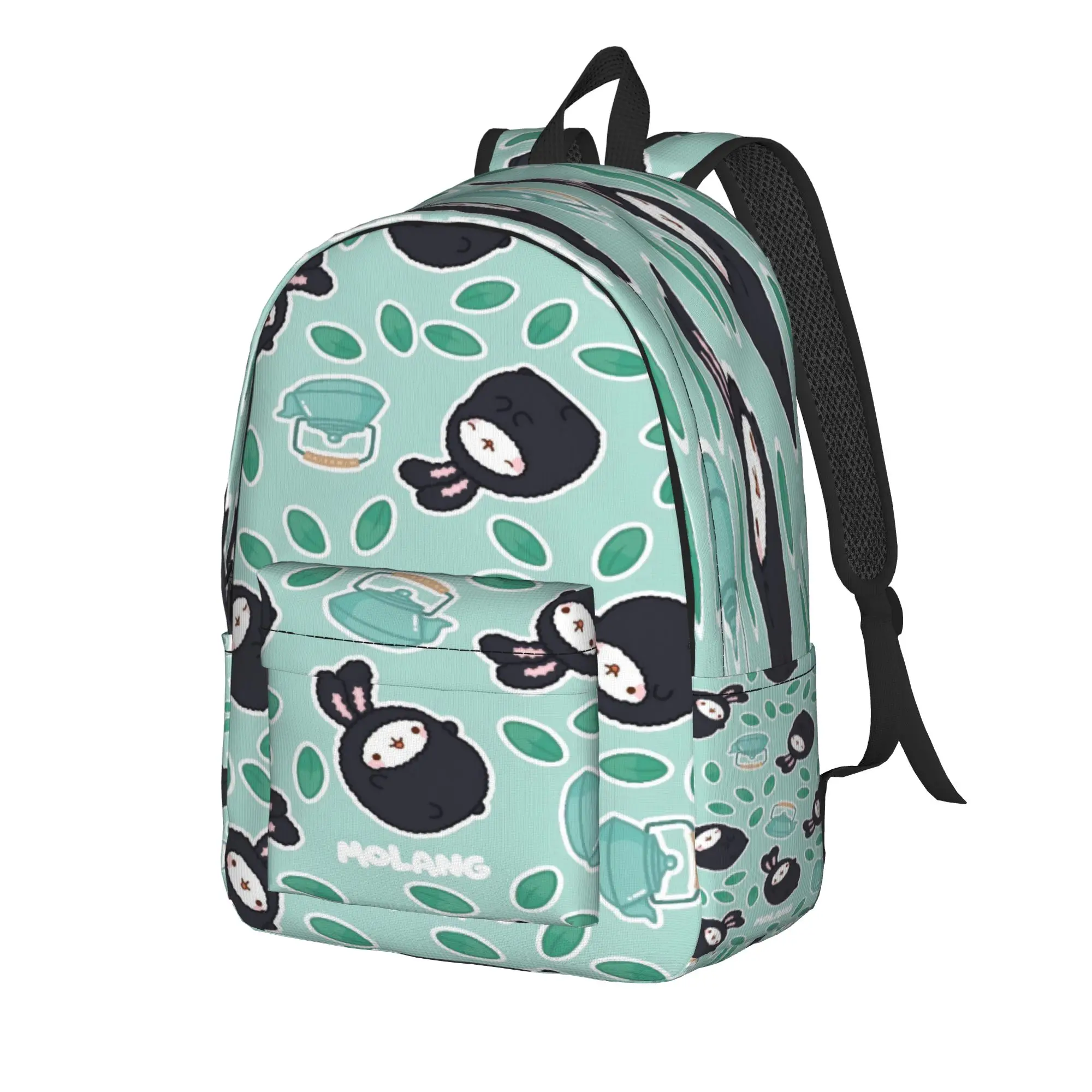 Molang Funny Cartoon Backpack  Trekking Backpacks Women Elegant School Bags High Quality Pattern Rucksack