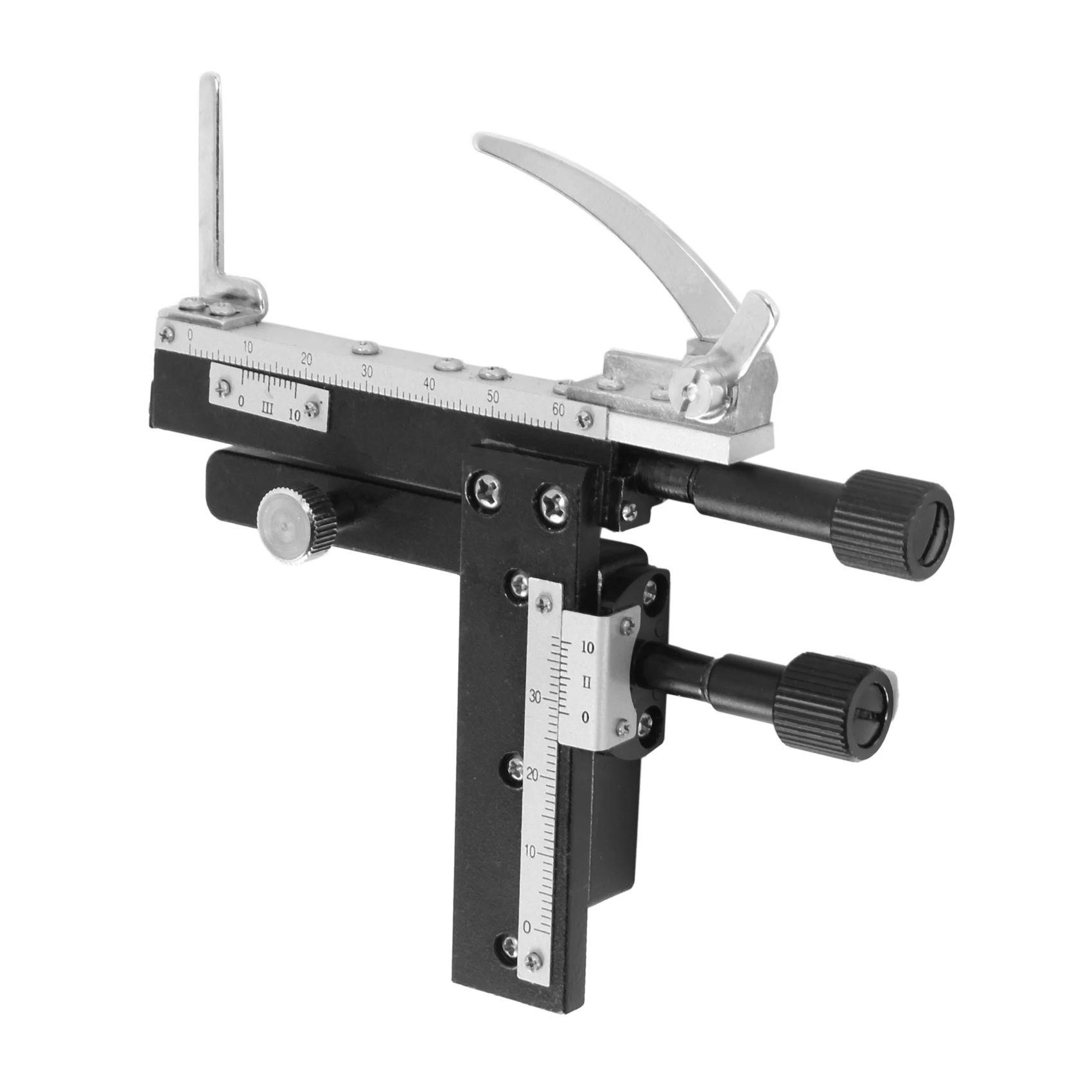 Microscope Attachable Mechanical Stage X-Y Moveable Caliper Vernier With Scale