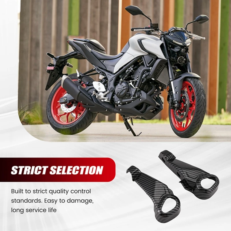 Penutup sinyal belok sepeda motor tutup Panel kerangka depan sisi hidung Fairing untuk Yamaha MT-03 MT 03 2021-2023 MT03