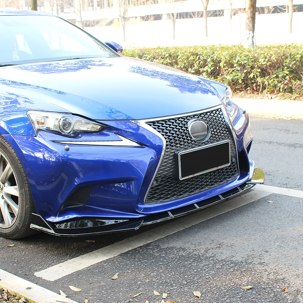 For Lexus IS250 IS350 IS300 F Sport 2014 2015 2016 Car Front Bumper Splitter Lip Chin Spoiler Body Kit Diffuser Accessories