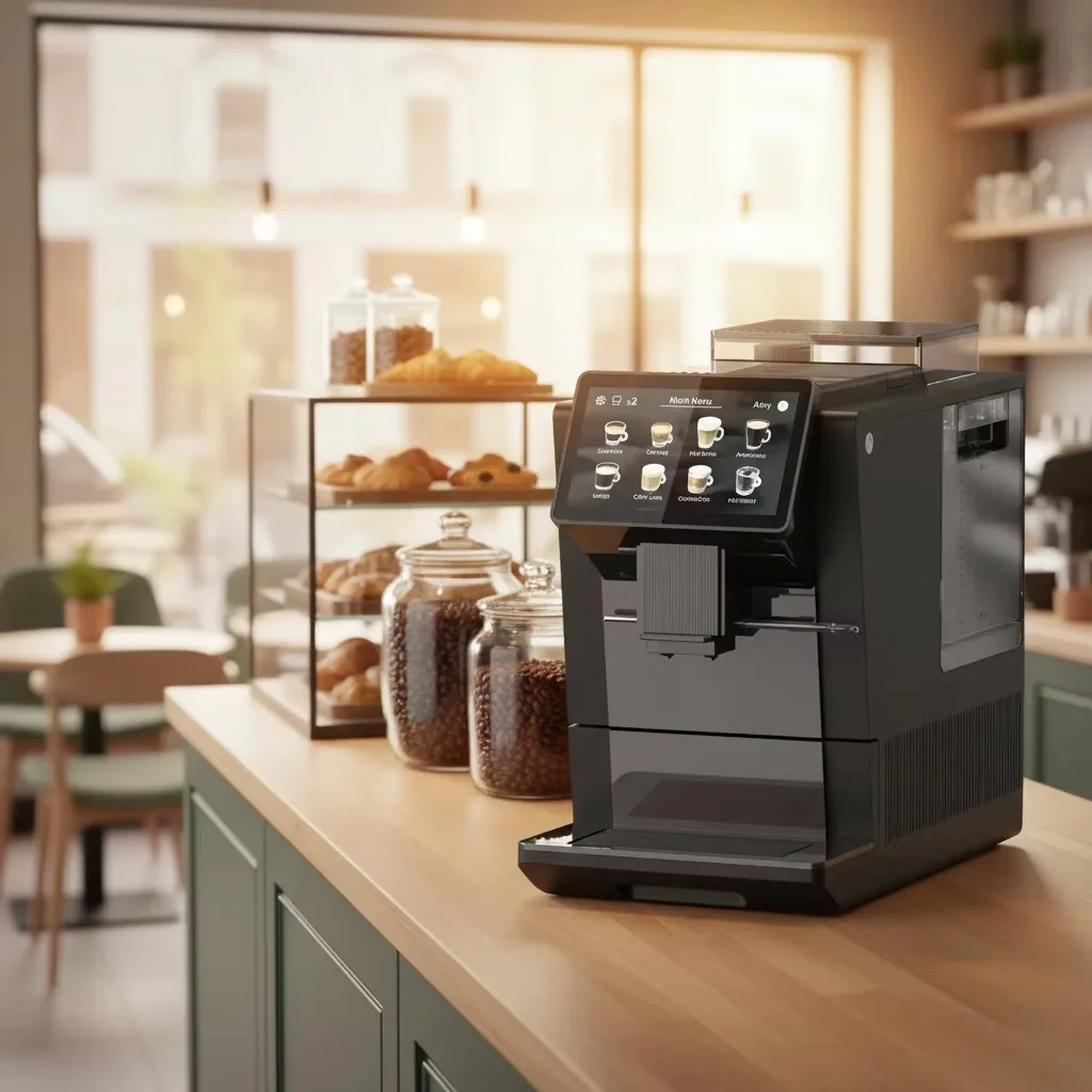 Home Use Smart Fully Automatic Coffee Machine 1450W High Power Auto Shut Off Self Cleaning Office Coffee Shop Use Coffee Maker