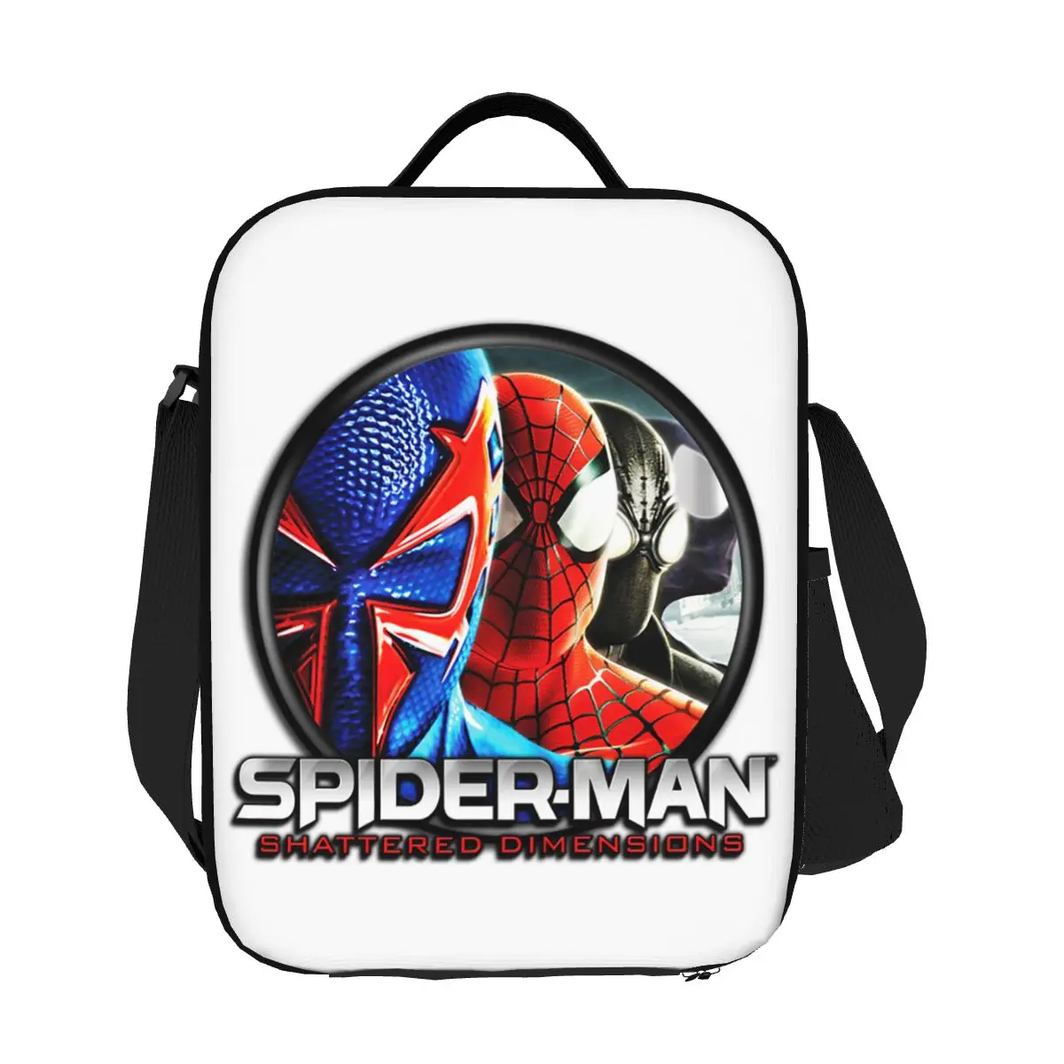 

Custom Superhero Spider Man Cartoon Lunch Bag Men Women Cooler Thermal Insulated Lunch Box for Kids School
