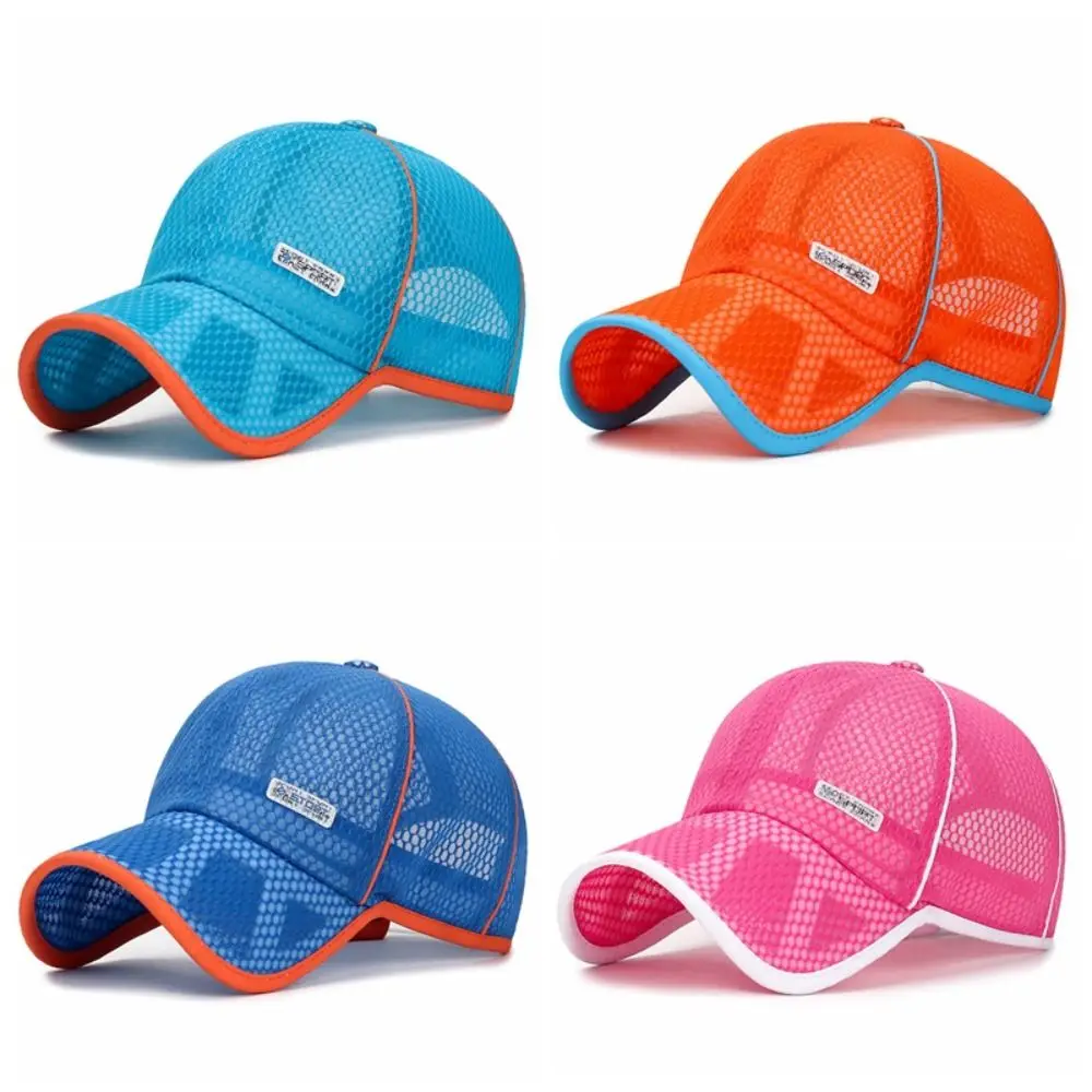 Sun Hats Adjustable Baseball Caps Breathable Translucent Snapback Hat Comfortable Quick-dry Mesh Caps Summer