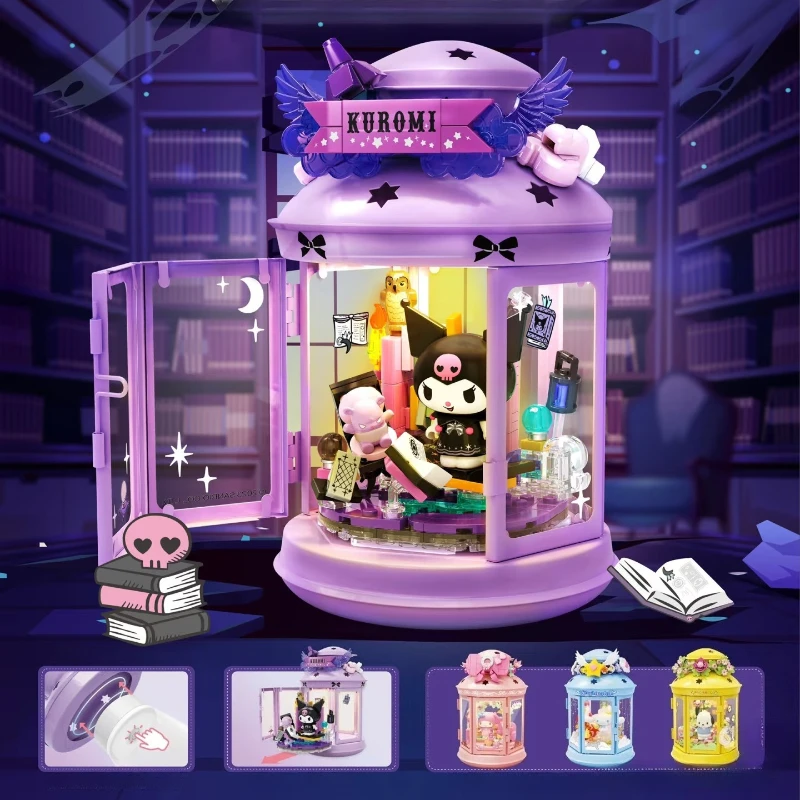 Sanrio Building Blocks Night Light Series Puzzle Assembly Kuromi