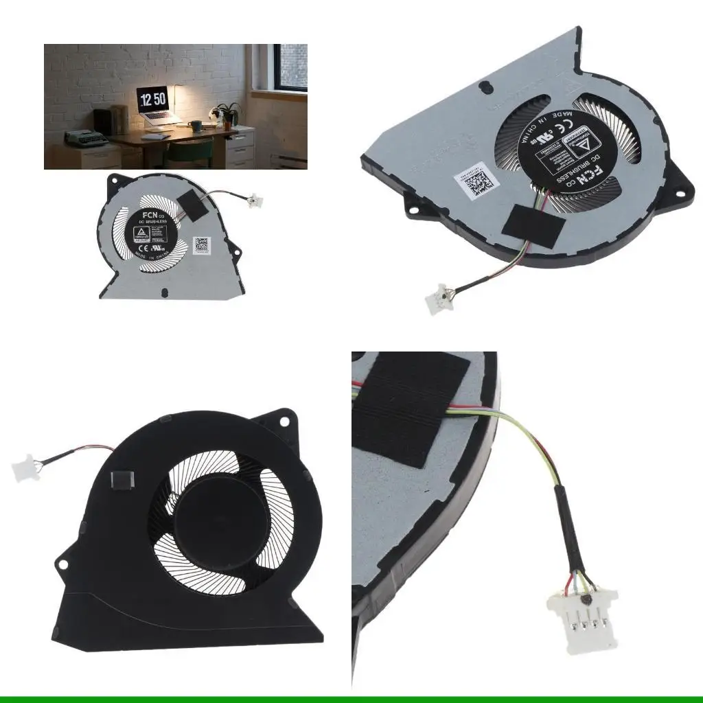 

U55C USB Power CPU Cooler Fan Laptop Radiator for DELLVostro 3510 3420 3250 for Inspi