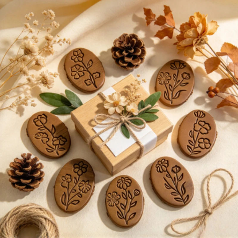 4Pcs/set Floral Polymer Clay Cutters Flower Leaf Embossing Mold for DIYEarrings Pendant Jewelry Making Handmade Clay Craft Tools
