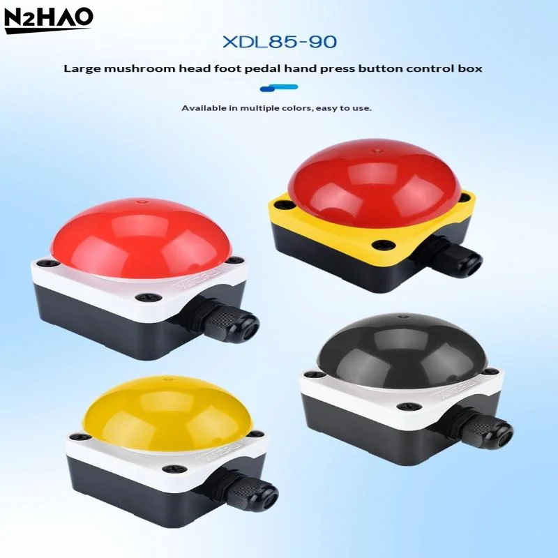 1PCS Plastic IP67 Waterproof Pedal Switch - Self Reset & Locked, NO/NC, /, As Emergency Stop Button For Contactor