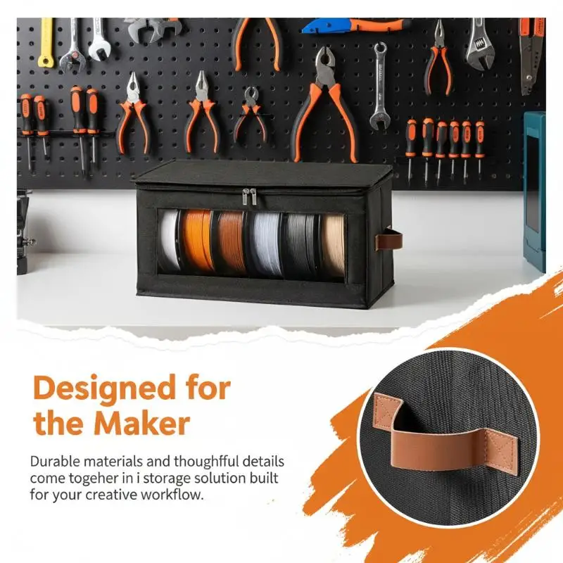 

Контейнер для хранения филамента - Контейнеры для хранения филамента для 3D-принтеров, держатель для аксессуаров для 3D-печати для дома, офиса, мастерской