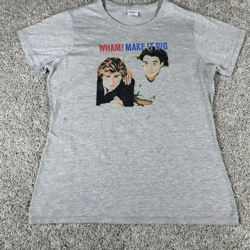 Wham Make It Big T Shirt Size Large Gray  Port Authority Women Äôs