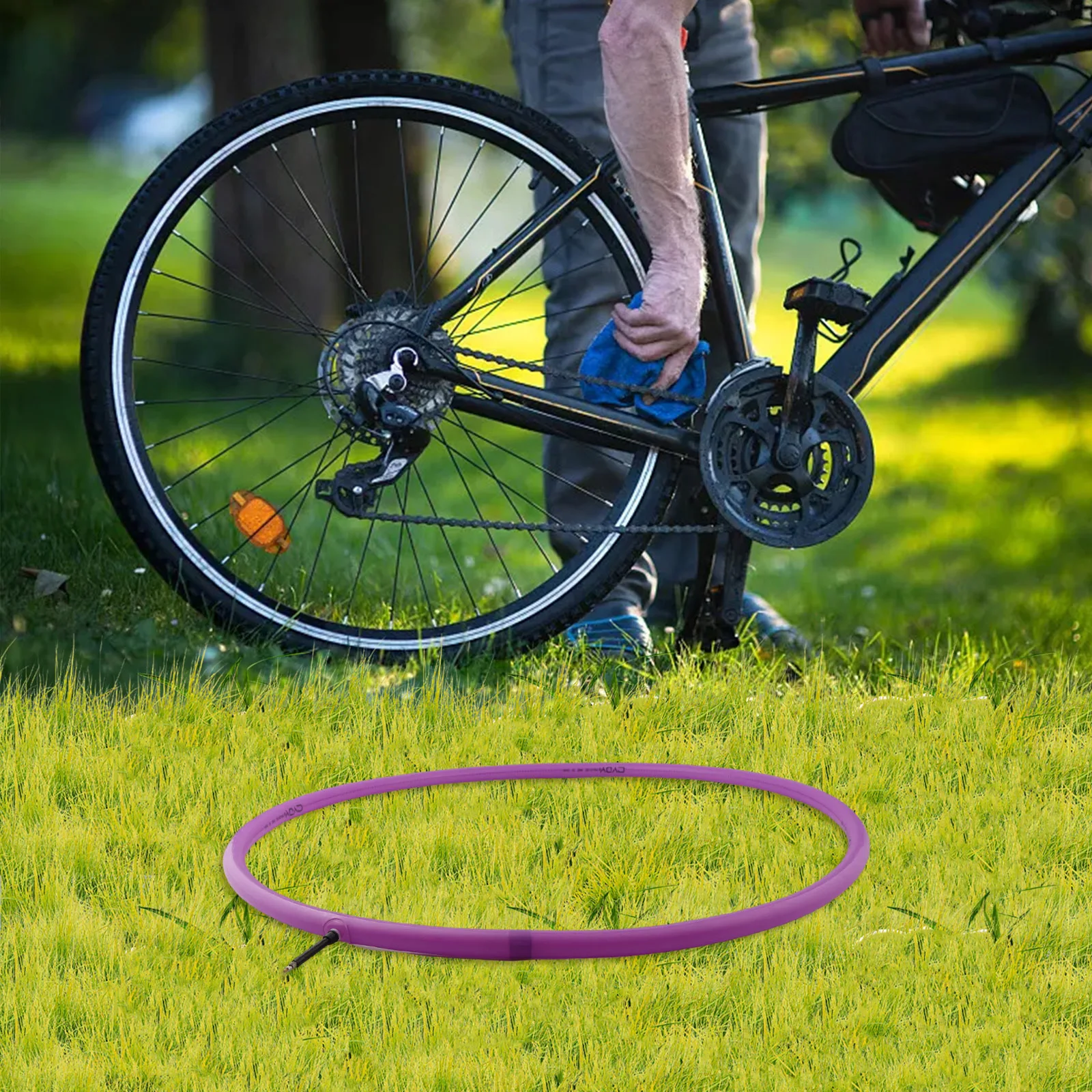 Bicycle Tubes Road Inner Tube Hot Sale Useful Accessories Long-Lasting Parts Purple Stable Ultralight Design Nice Portable