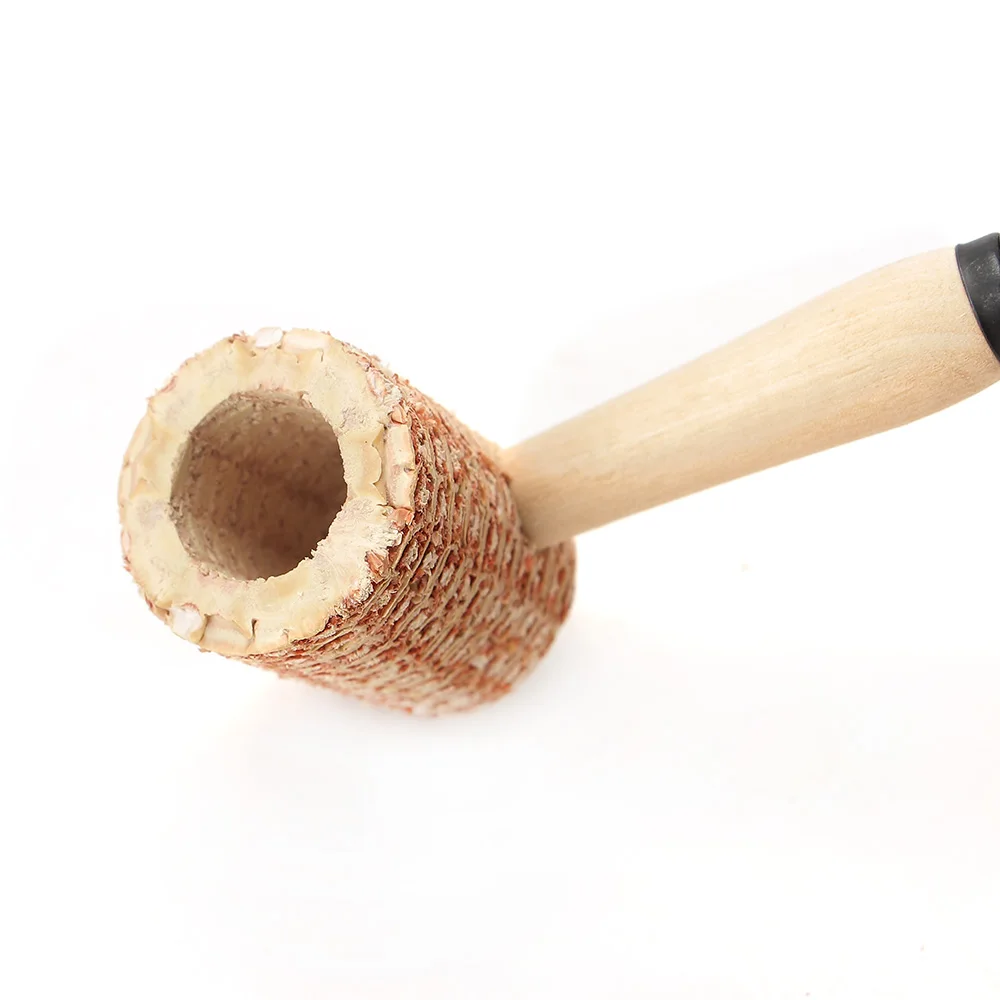 JIBILL corncob pipe corn pipe tobacco pipe length 155mm bowl diameter 18mm disposable pipe straight handle smoking pipe