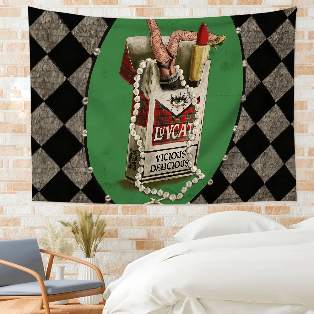 Singer Luvcat Vicious Delicious flag Custom Camping Garden Decor Party Backdrops Wall Art Family Gifts