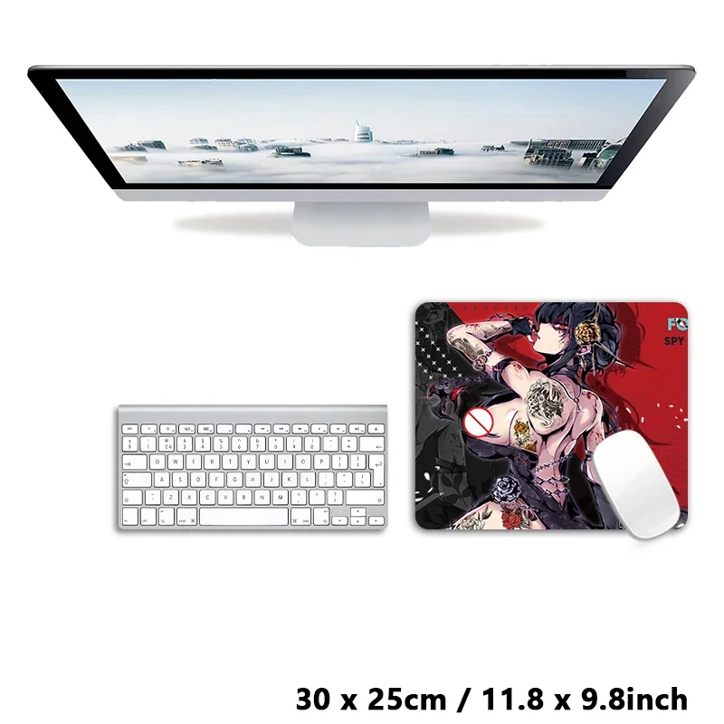 Alas Meja Mousepad Anime Jepang Hot Girl Yor Forger Gaming XXL Mouse Pad Keyboard Karpet Desktop Mat 900x400