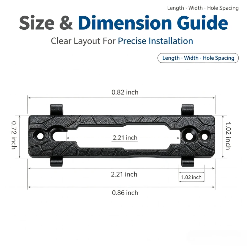 Durable Toy Decoration Ornament Parts Stylish Python Print Retaining Clip Universal Fit MLOK KEYMOD System