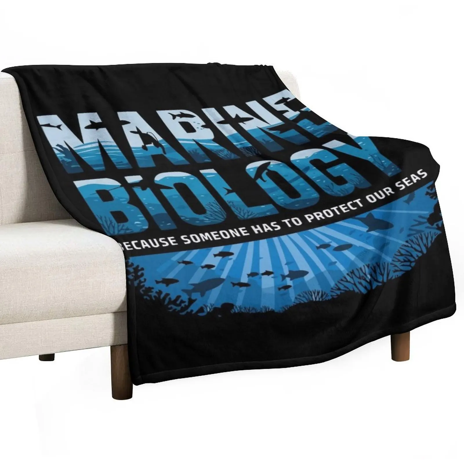 

Funny Marine Biologist student Marine Biology Throw Blanket Sofa Quilt Heavy Sofa Nap Blankets