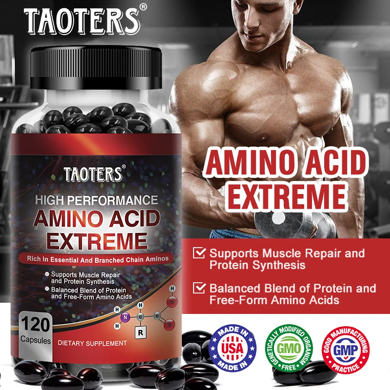 

Advanced Bodybuilding Amino Acid Capsules- Helps Increase Strength, Endurance, Protein Synthesis, Build Muscle Mass, Abs, Energy