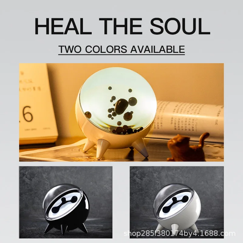 Fluido magnético captador de som veneno fluido magnético portátil alto-falante companheiro decoração de mesa ornamento presentes personalizados