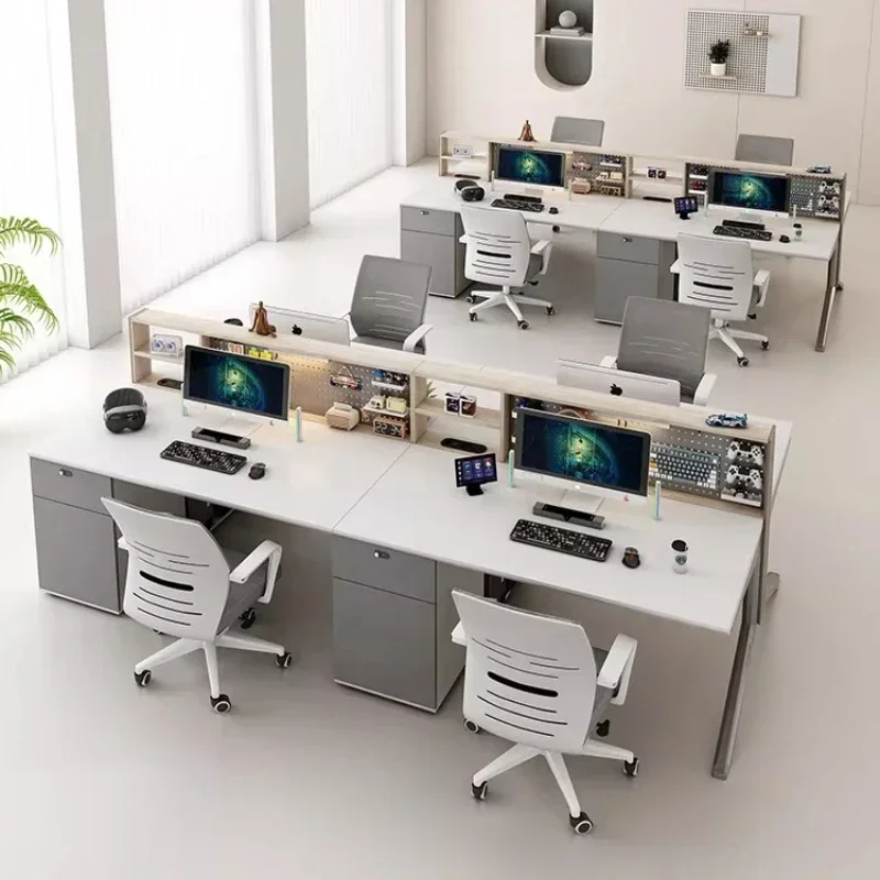 Room Offices Office Desks And Workstations Computer Desk Perforated Board Partition Screen Simple And Modern Employee Position