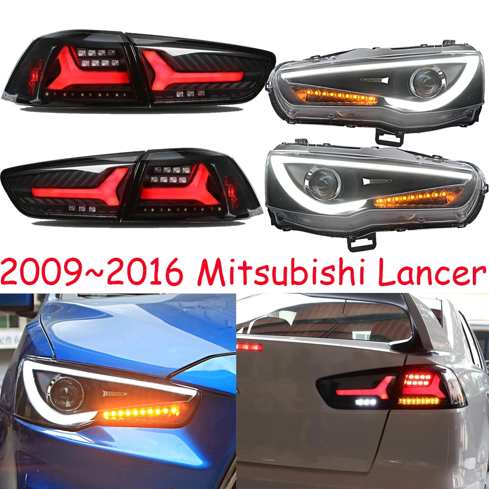 car bumper headlamp head light Lancer headlight 2008~2016y car accessories LED Lancer rear light taillamp Lancer taillight