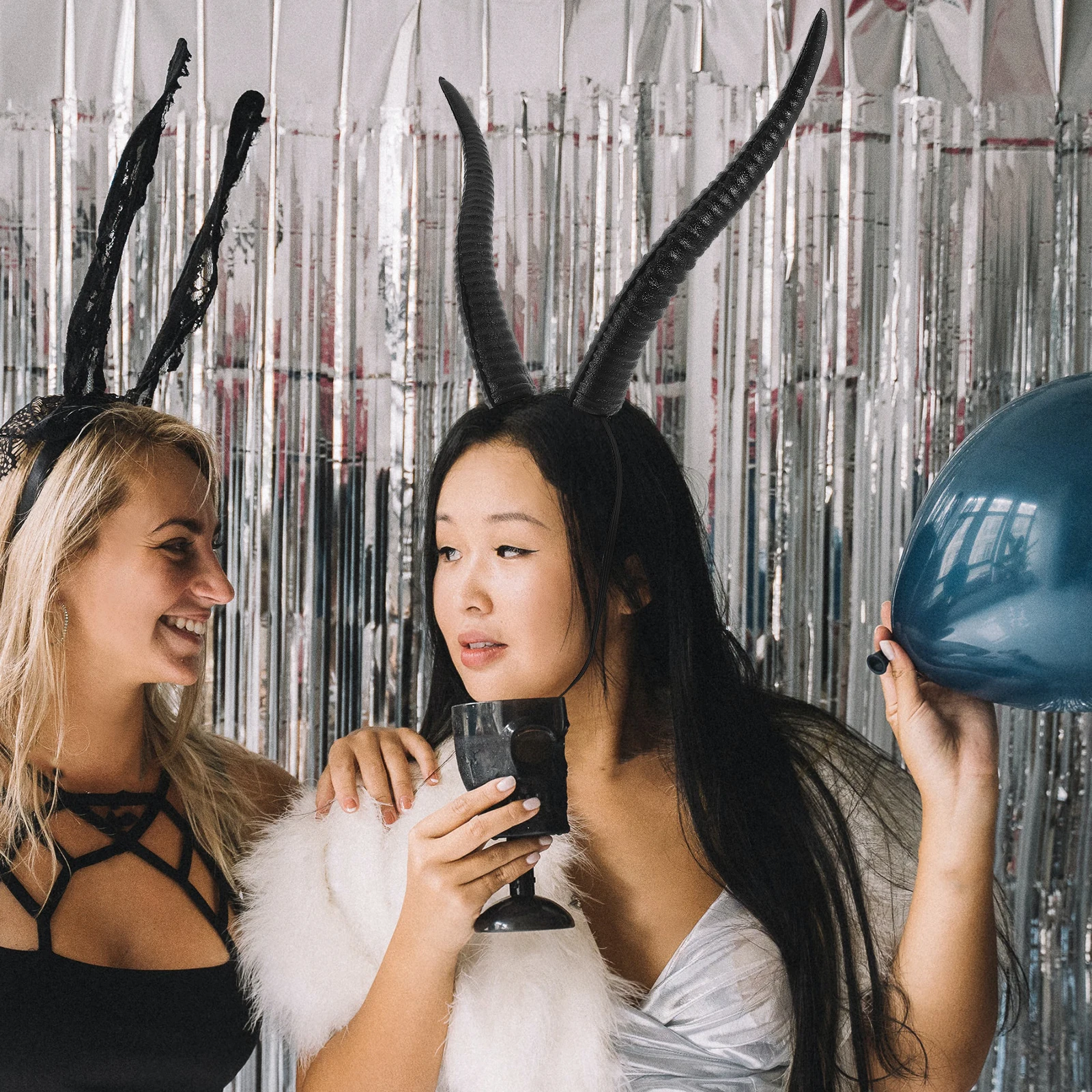 

Lifelike Shape Sheep Horn Headband Adjustable Halloween Costume Accessory For Festivals And Celebrations For Kids And Adults